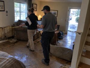 Walking a damage claim with an insurance adjuster by Aegis Heating and Air