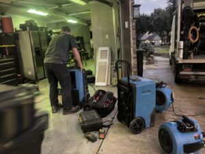 Staging equipment before a service day in Maintenance by Aegis Heating and Air
