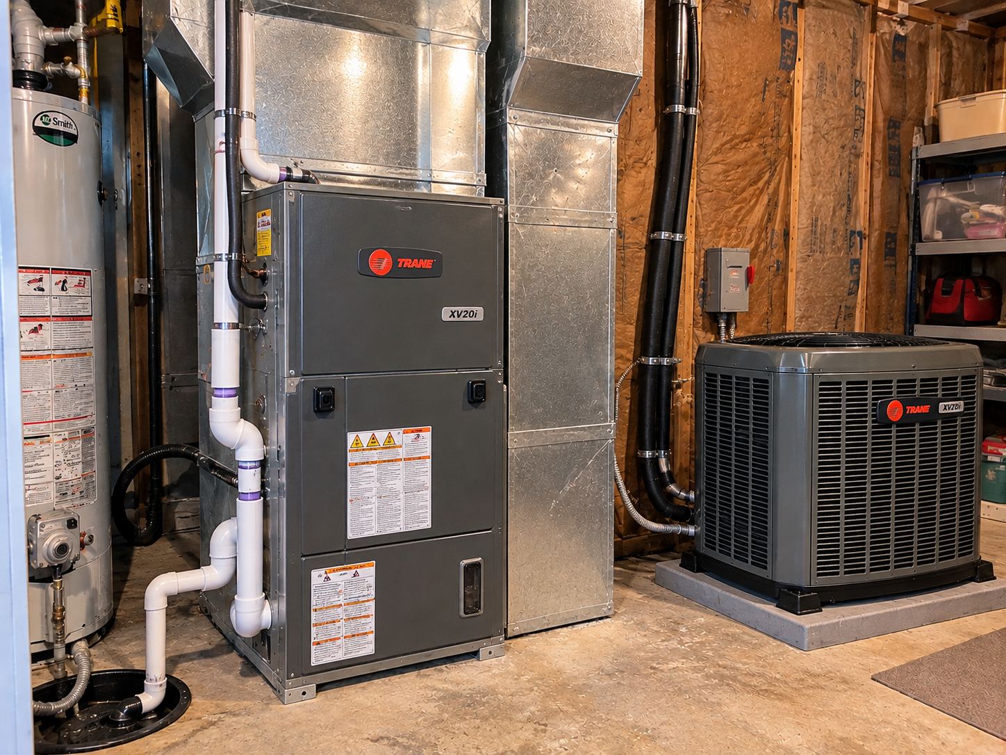 New variable-speed heat pump installed by Aegis Heating and Air at West Valley City home